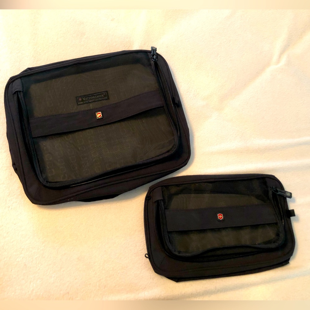 Victorinox Travel Black Mesh Cubes Large Small